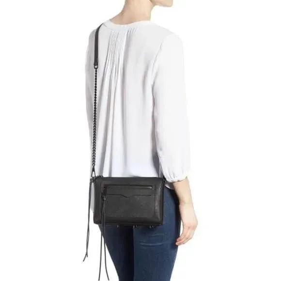 Avery Mini Crossbody Bag Vintage Pink with Silver Hardware - Image 8