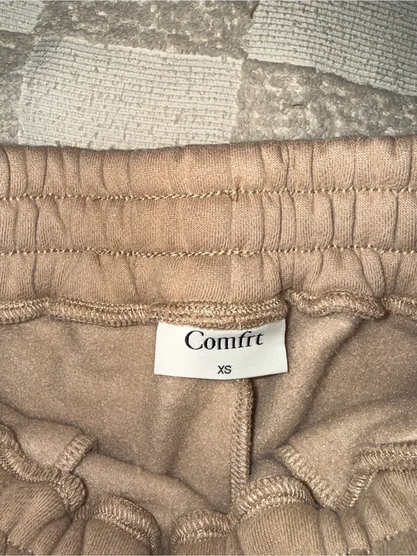New COMFRT Cozy Fleece Sweatpants - Taupe/ Sand XS - Image 5