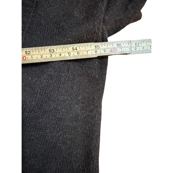 Rare Vintage Abercrombie & Fitch Brown V-Neck Hoodie Sweater Angora‎ Blend XL - Image 7