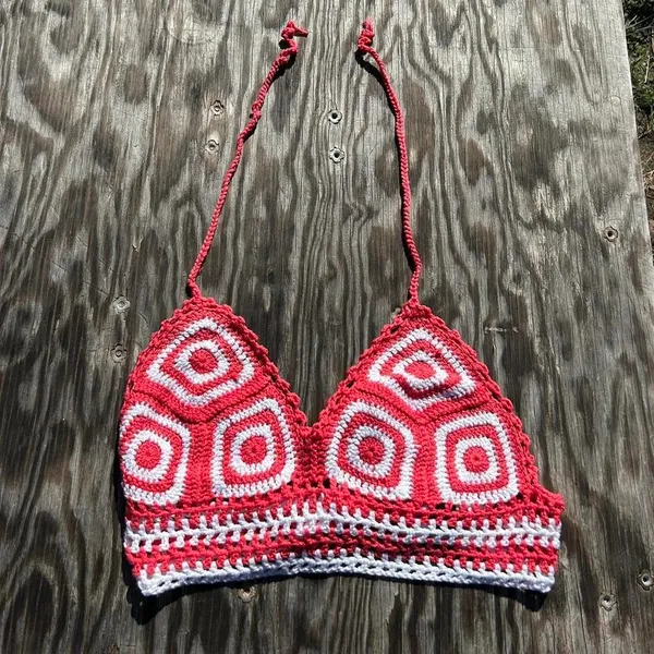 Nwt crochet halter top from cider size‎ medium - Image 2
