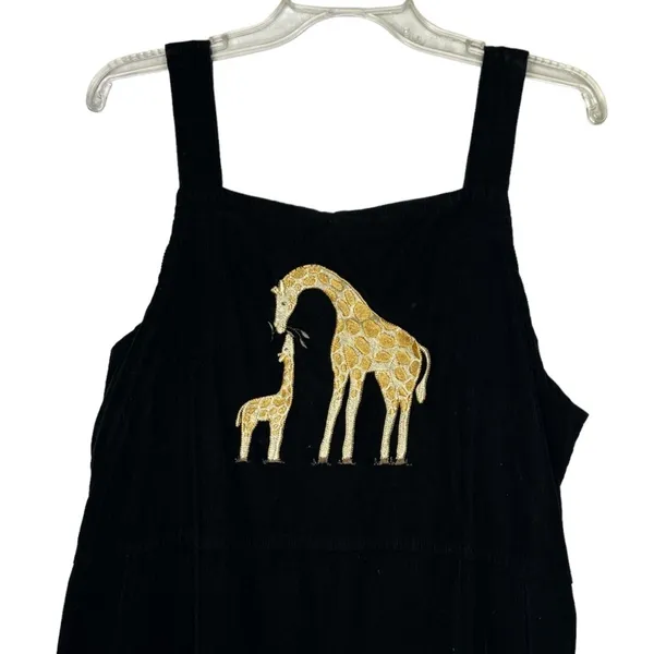 Vintage Christopher & Banks Corduroy Dress‎ with Giraffes - Image 2