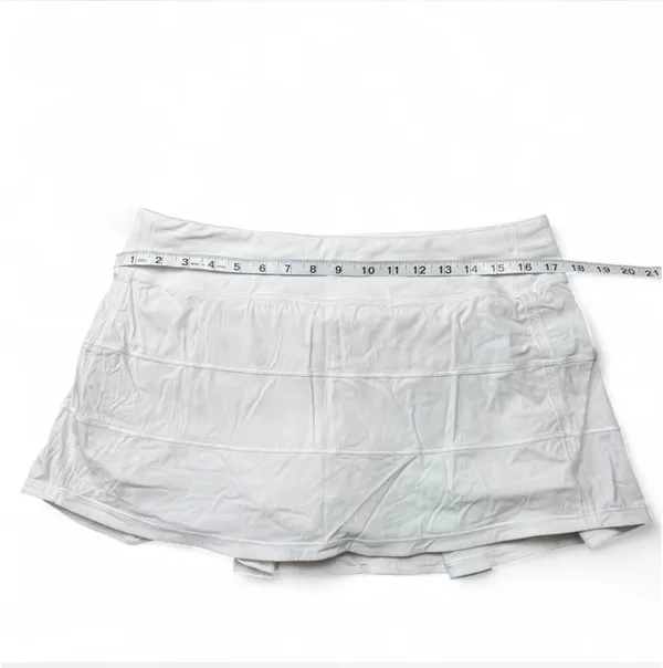 Lululemon Pace Rival Skirt White Size 10 - Image 6