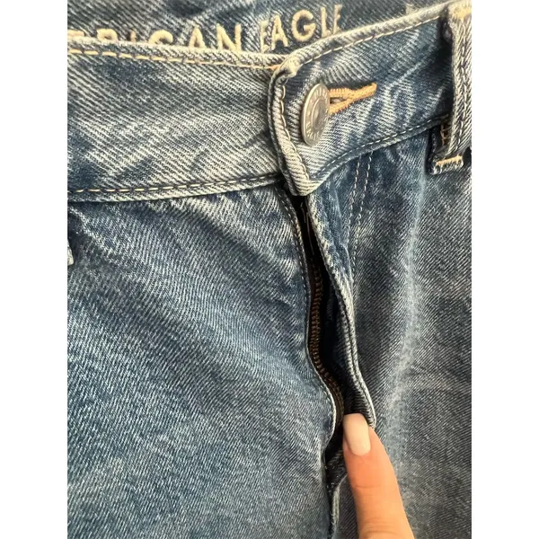 American Eagle‎ Women's Mom Jeans Size 4 Blue High Rise Relaxed Fit - Image 2