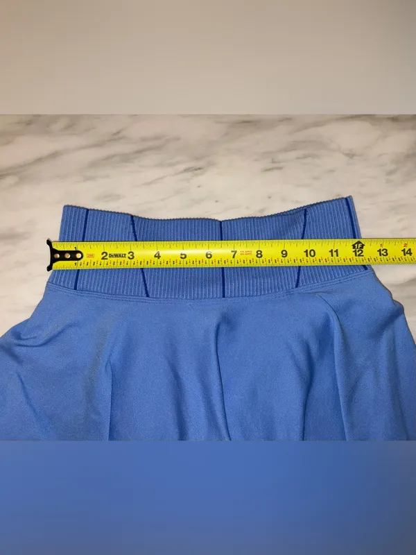AS Revival Altard State Womens Small Blue Ribbed Athletic Tennis Skort Skirt - Image 5