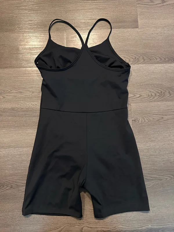 Girlfriend Collective black athletic romper - Image 2