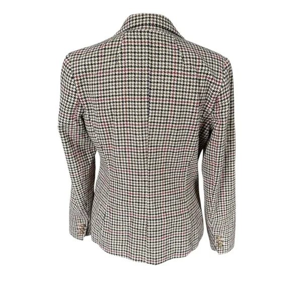 Charter Club long sleeve collared button down fully lined houndstooth blazer 4 - Image 4