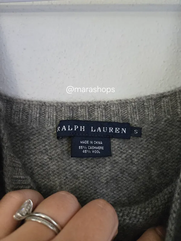 Ralph Lauren Gray Cashmere Sweater Tank Top - Image 3