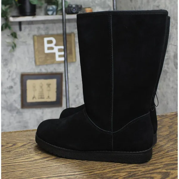 NWT Universal Thread Womens Sarah Suede Shearling Winter Boots 91467407 Black 7M - Image 5