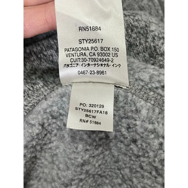 Patagonia Better Sweater 1/4 Zip Heathered Fleece Pullover Jacket Women's Medium - Image 8