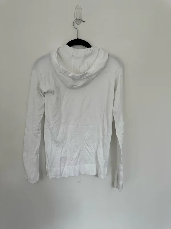 Lululemon Rest Less Pullover Hoodie White - Image 4
