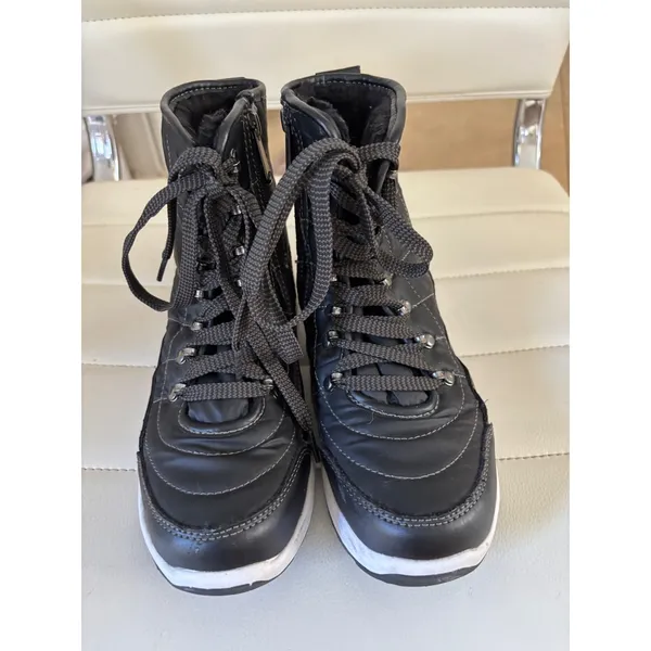 Weatherproof‎ Katie Black Quilted Winter Snow Boots Faux Fur Lined Size 6M - Image 2
