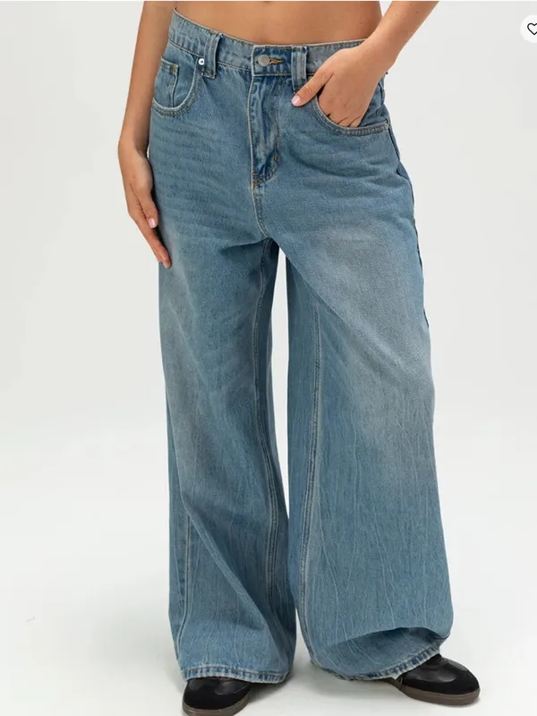 Tilly’s Brand RSQ Women’s Ultra Baggy Low Rise Jeans Size 33 NWT - Image 2