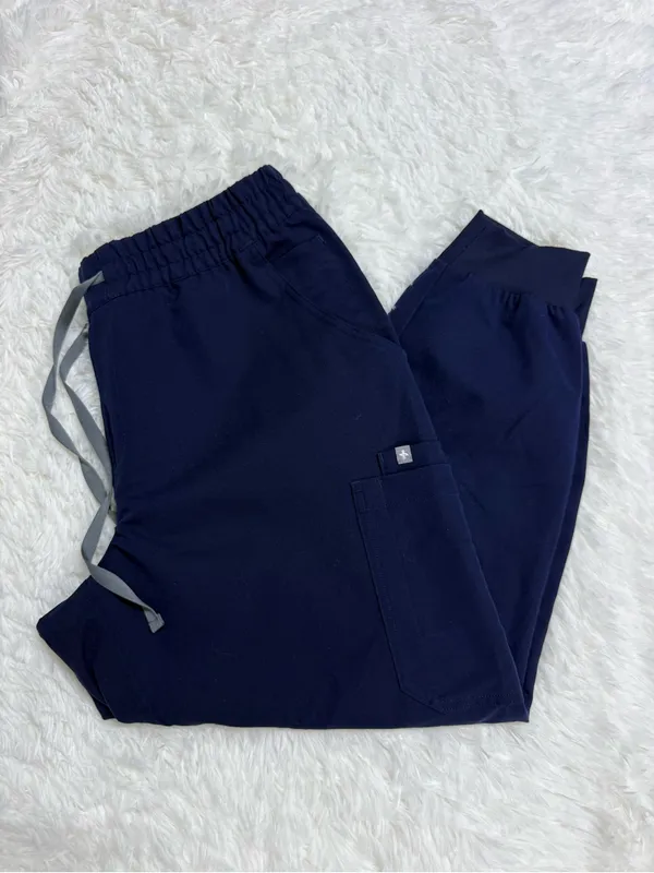 FIGS Uman Jogger Scrub Pants Women’s XL Petite Navy Technical Collection - Image 6