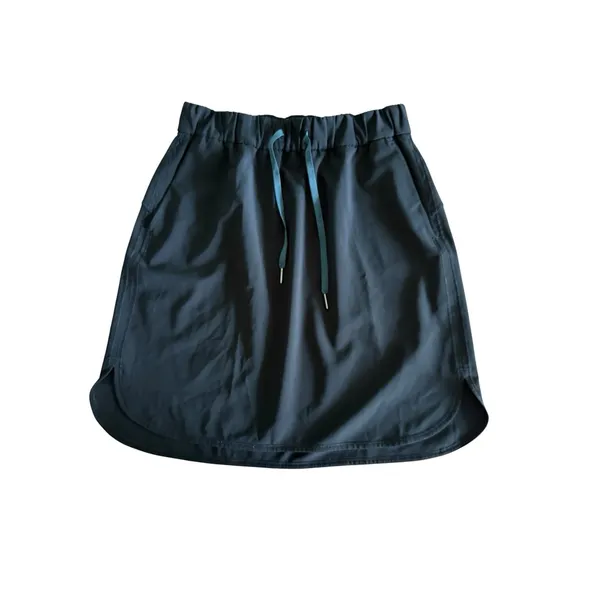 Lululemon On The Fly Skirt Womens Size 8 Black Elastic Drawstring Waist Active - Image 5