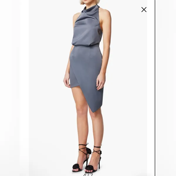 New! Elliatt‎ Camo Asymmetric Satin CocktailDress Sz Large - Image 4
