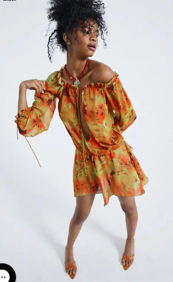 Jaded London Loco Print Cover Up Dress - Image 3