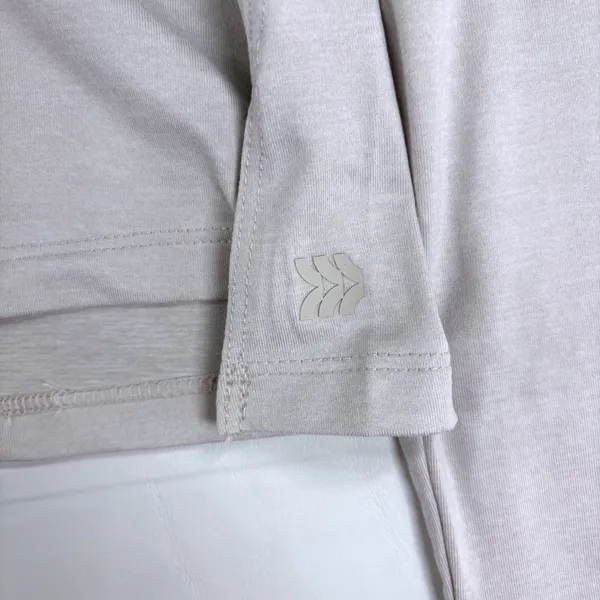All in Motion Womens Long Sleeve Active Top Taupe Keyhole Back Size M‎ NEW - Image 5
