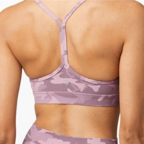 Lululemon Pink Camo Flow Y Soft Sports Bra - Image 2