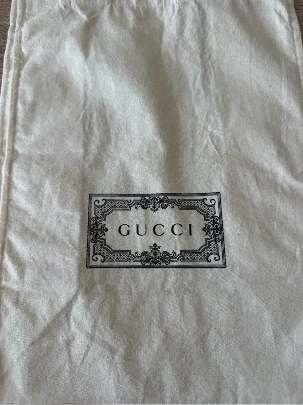 Authentic Gucci Logo Canvas Dust Tote Bag small 13.5 x 10.5 inches - Image 6