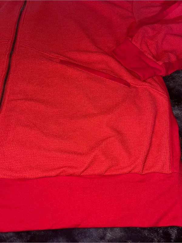 Unbranded zipup hoodie Red Size 3X - Image 2