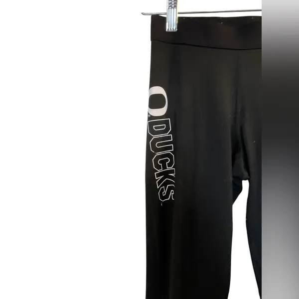 NIKE DriFit University of Oregon Ducks Black Yoga Pants Athletic Leggings Small - Image 2
