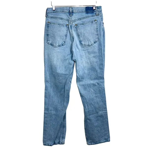 Abercrombie & Fitch 90s Straight Ultra High Rise Blue Distressed Jeans Sz 30 10 - Image 2