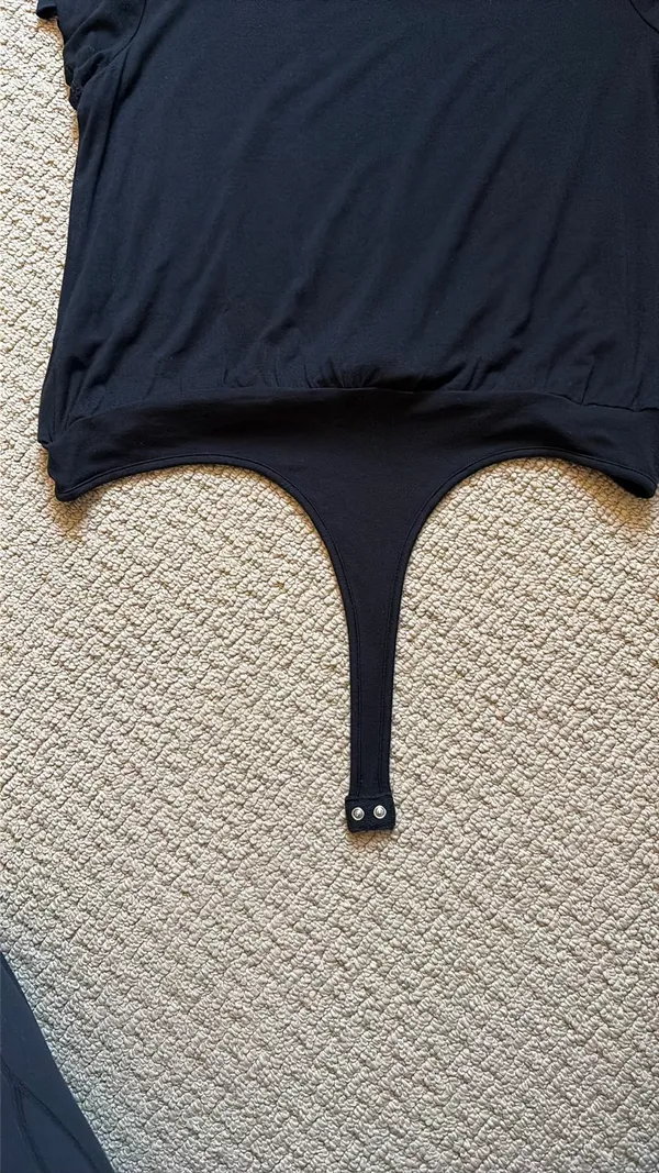Pink Lily black tshirt bodysuit - Image 7