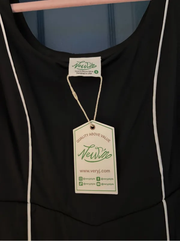 NWT Very J Athletic Romper Mini Dress - Image 4