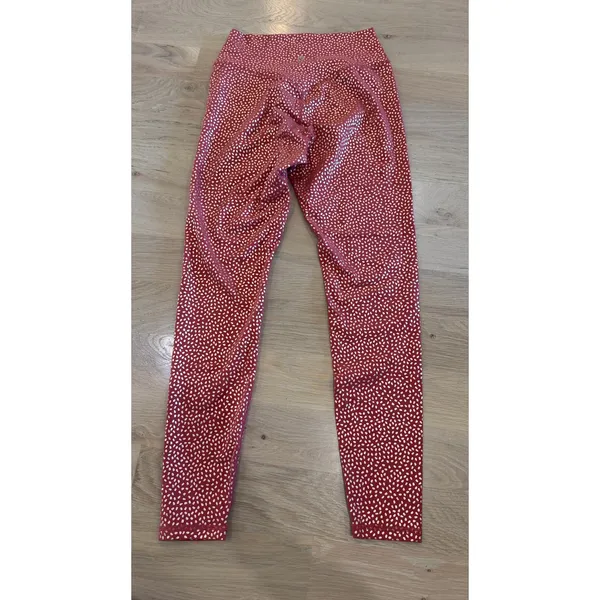 Buff Bunny Rosa pocket legging "Bossy" print vineyard red size medium - Image 8