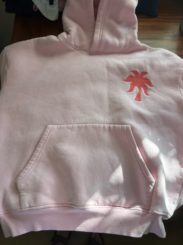 Pink Palm Puff Hoodie - Image 2