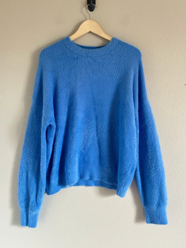 Altar'd State SOFTEST SWEATER Blue Sweater XL/XXL NWT - Image 2