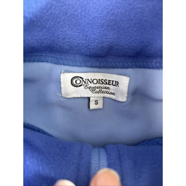 Connoisseur Equestrian Collection Blue Full Zip Soft Shell Jacket Fleece‎ Small - Image 5