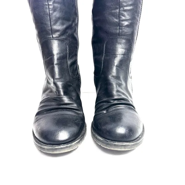 BareTraps Dalia Black Full Zip Tall Riding Boots Size 7 - Image 3