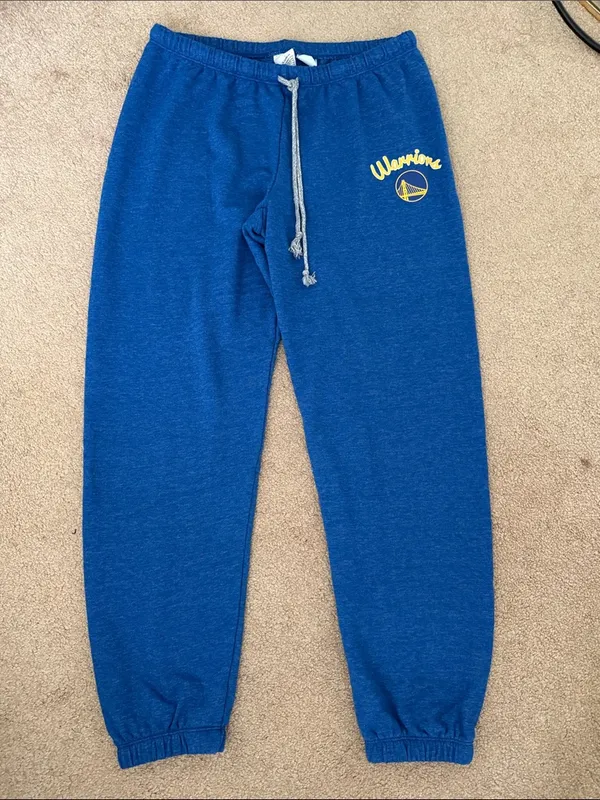 Women’s Golden State Warriors Joggers Blue Size M - Image 4