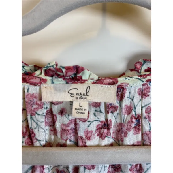 Easel Los Angeles Sleeveless Floral Maxi Dress Size Large Multi Color Boho - Image 2