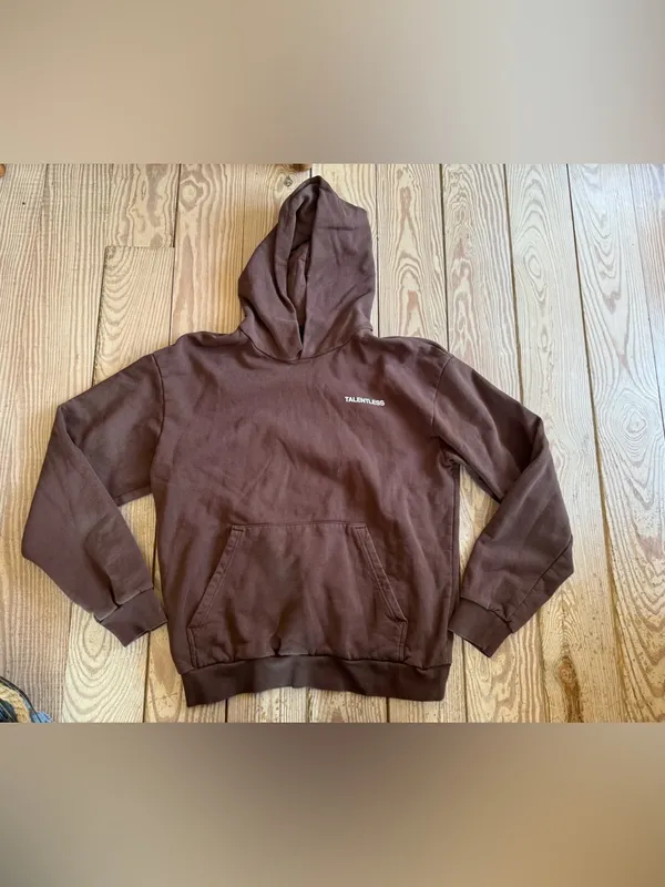 Talentless Women's Lightweight Cocoa Brown Sweatshirt Hoodie size m - Image 2