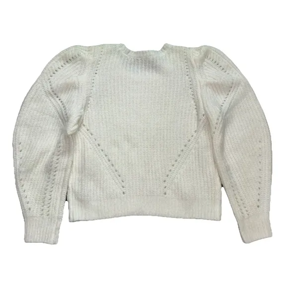 Sugarlips Womens Sz M Chunky Knit Puff Sleeve Sweater EUC - Image 2