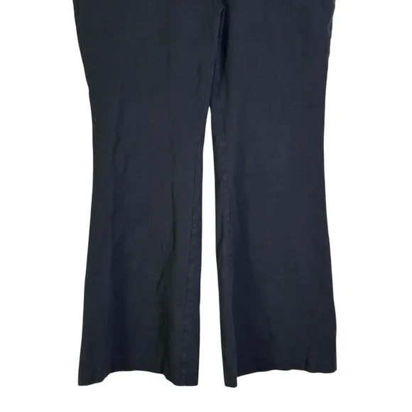 Loft Flare Dress Pants Solid Black Mid Rise Career Professional Work Size 16 - Image 4