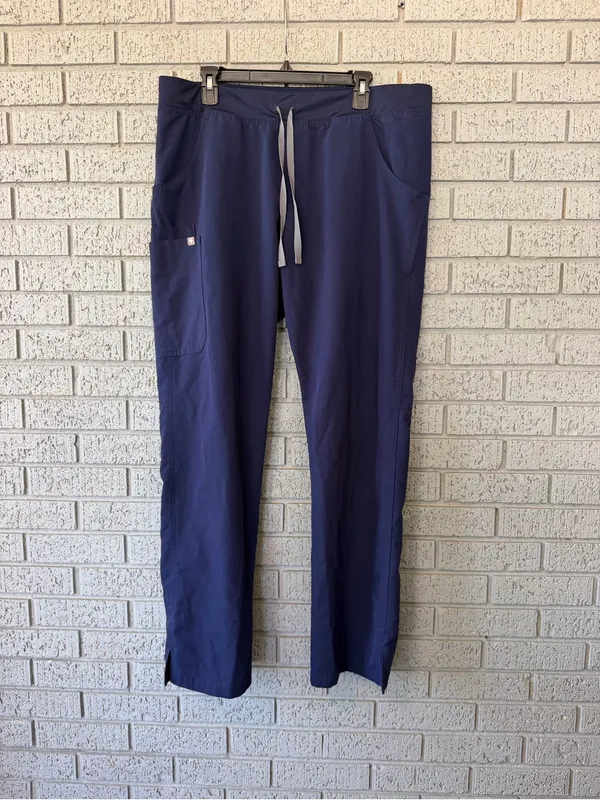 Figs Kade Straight Leg Scrub Pants Navy Blue Women’s Size XL Tall - Image 3