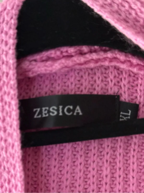 ZESICA XL Pastel Rainbow Colorblock Long Open Front Knit Cardigan Pockets - Image 11