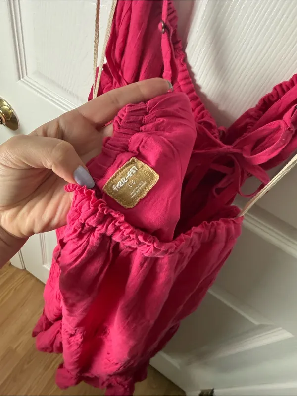 Free People Taking Sides Maxi Dress in Pink L - Image 7
