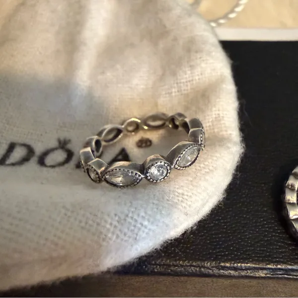 Pandora Alluring Brilliant Marquise Stackable Rings - Image 4