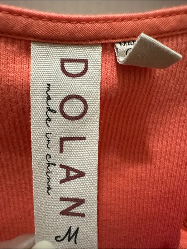 Dolan Anthropologie Coral Eyelet Puff Sleeve Blouse size XL - Image 8