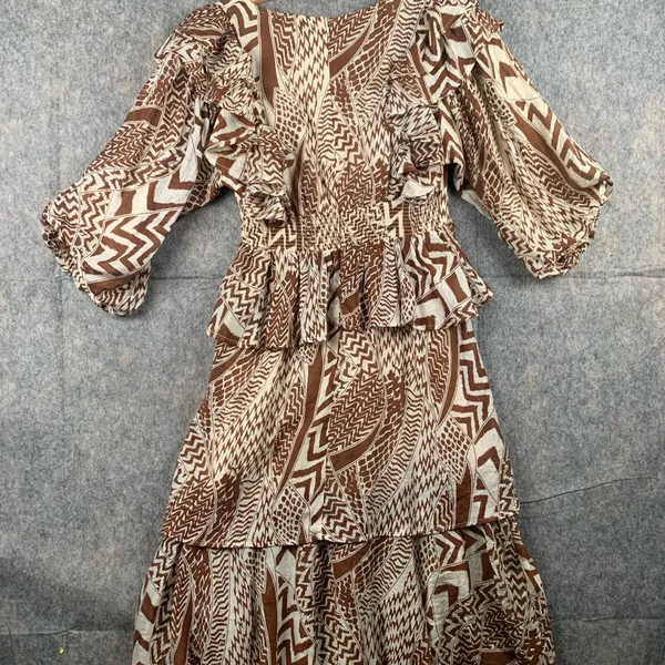 KARLIE CLOTHES Geometric‎ Tribal Midi Dress Sz M NWT - Image 6