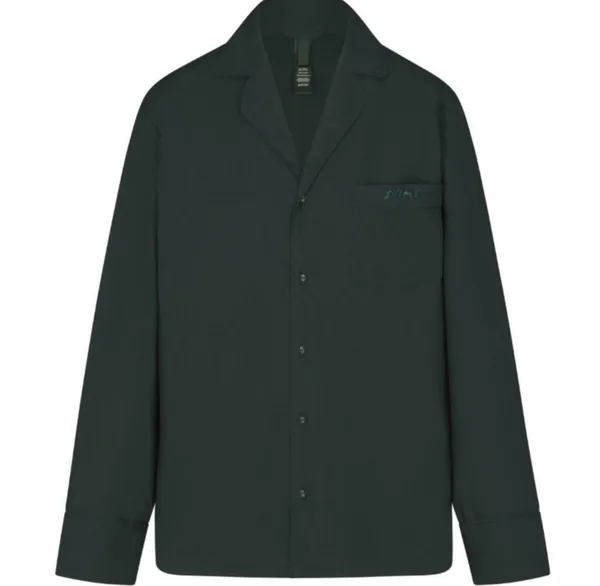 SKIMS LIMITED EDITION SPA BUTTON UP SLEEP TOP ‘PINE’ - Image 5