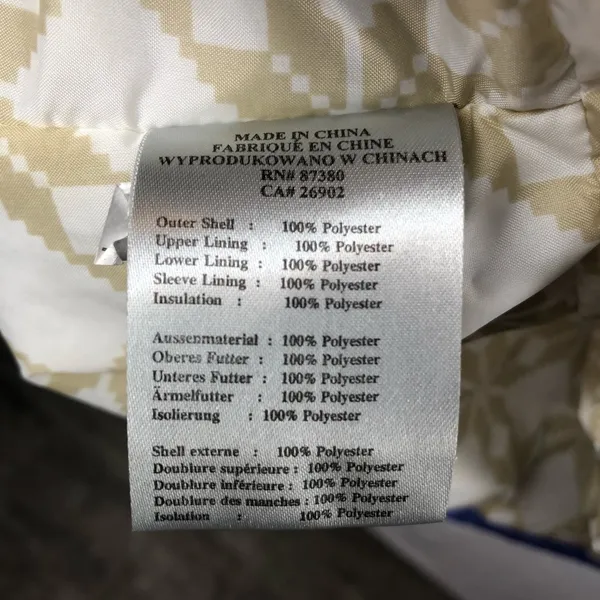 Special Blend Hooded Full‎ Zip Snow Coat in Blue White Size Medium - Image 8