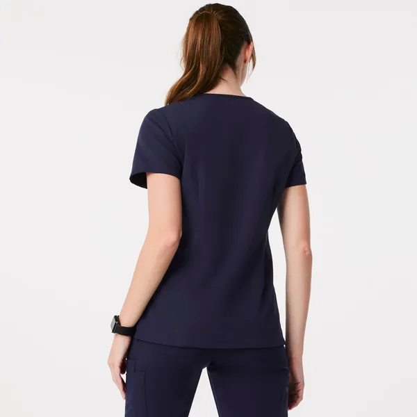 Figs Catarina One Pocket Scrub Top Navy Blue Size XL - Image 2