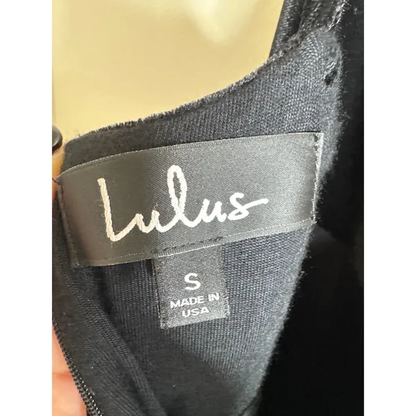 Lulus Perfectly Classy Black Velvet Cowl Neck Strappy Maxi Dress Gown Sz S - Image 7