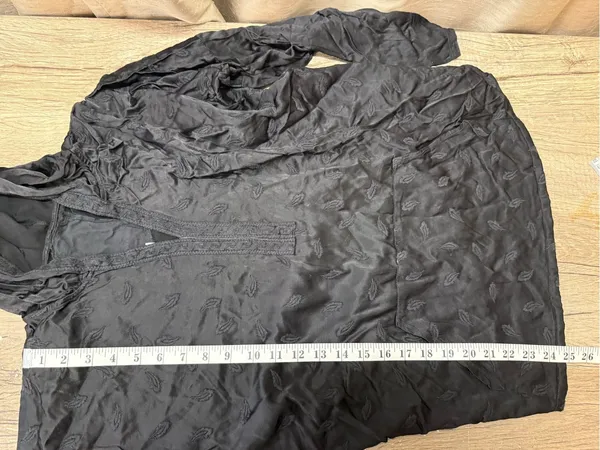 Johnny was black embroidered hoodie‎ size medium - Image 4