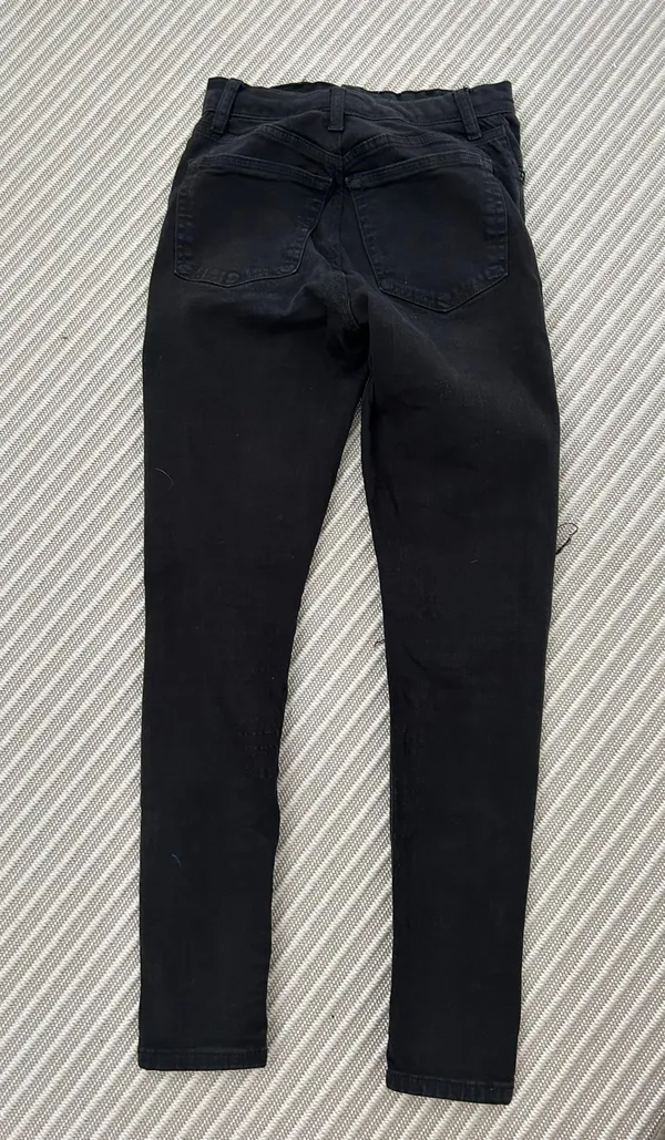 Topshop Black Ripped Skinny Jeans - Image 4
